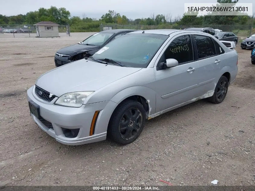 2006 Ford Focus Zx4 VIN: 1FAHP38Z66W213081 Lot: 40191433