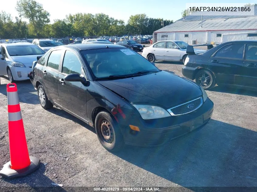 1FAFP34N26W221866 2006 Ford Focus Zx4