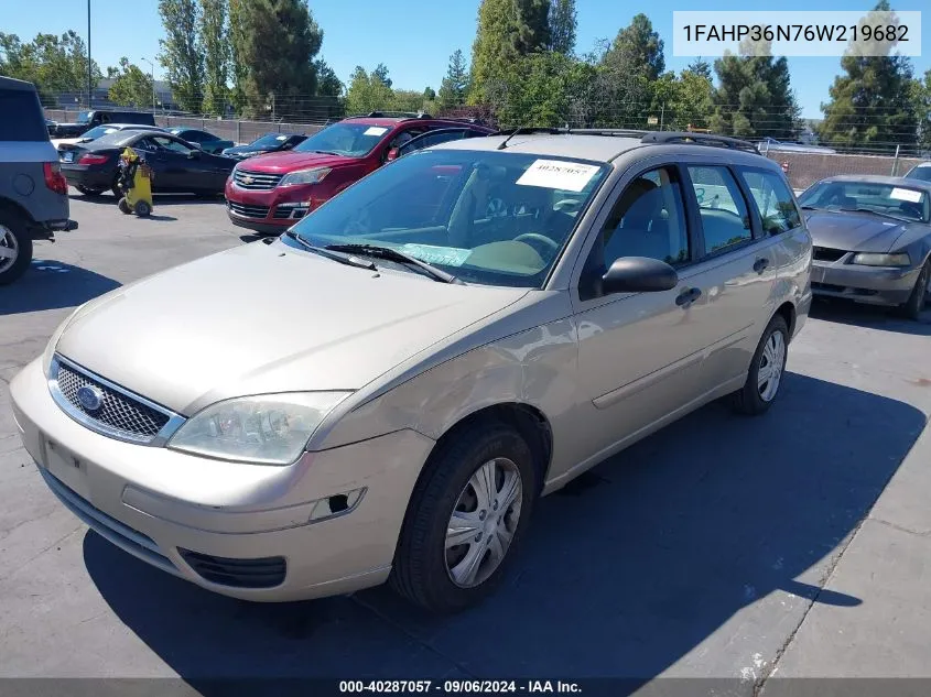 2006 Ford Focus Zxw VIN: 1FAHP36N76W219682 Lot: 40287057