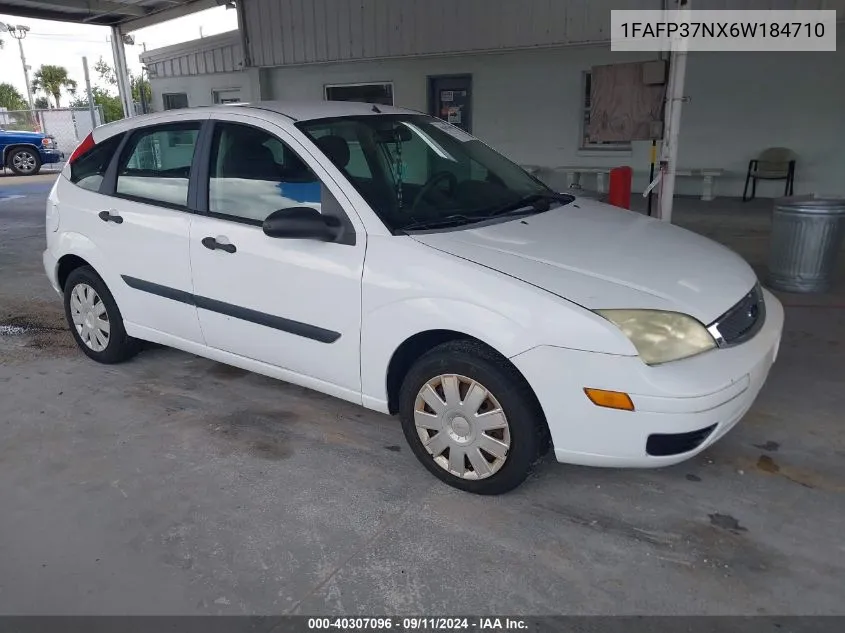 2006 Ford Focus Zx5 VIN: 1FAFP37NX6W184710 Lot: 40307096