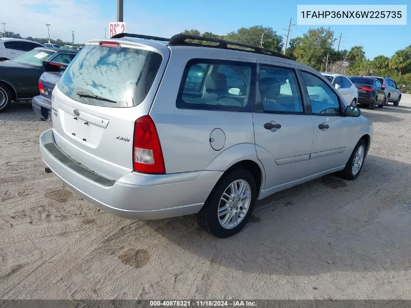 2006 Ford Focus Zxw VIN: 1FAHP36NX6W225735 Lot: 40878321