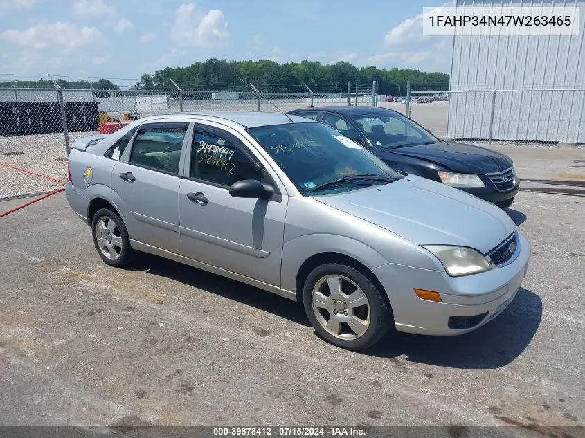 2007 Ford Focus Ses VIN: 1FAHP34N47W263465 Lot: 39878412