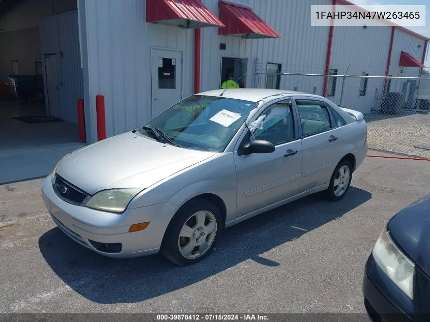 2007 Ford Focus Ses VIN: 1FAHP34N47W263465 Lot: 39878412