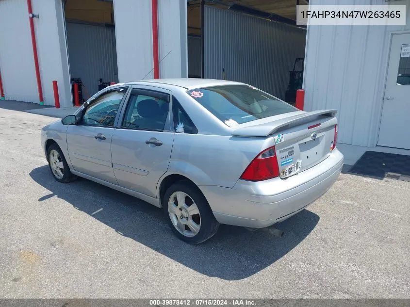 2007 Ford Focus Ses VIN: 1FAHP34N47W263465 Lot: 39878412