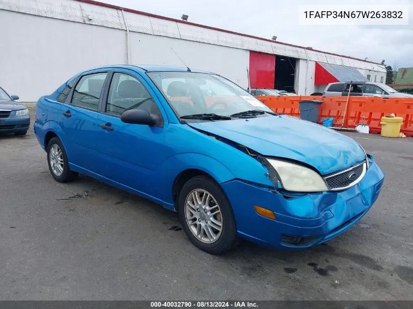 2007 Ford Focus S/Se/Ses VIN: 1FAFP34N67W263832 Lot: 40032790