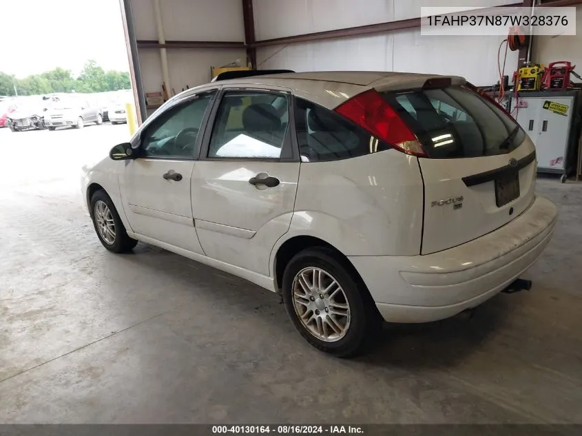 2007 Ford Focus S/Se/Ses VIN: 1FAHP37N87W328376 Lot: 40130164