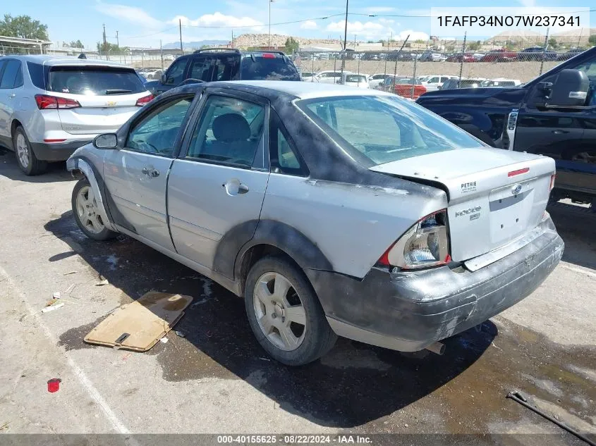 2007 Ford Focus S/Se/Ses VIN: 1FAFP34NO7W237341 Lot: 40155625