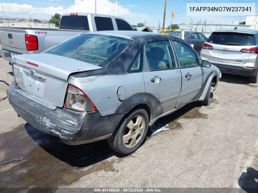 2007 Ford Focus S/Se/Ses VIN: 1FAFP34NO7W237341 Lot: 40155625