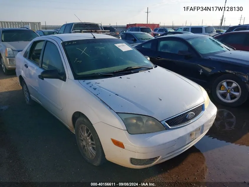 2007 Ford Focus S/Se/Ses VIN: 1FAFP34N17W128130 Lot: 40156611