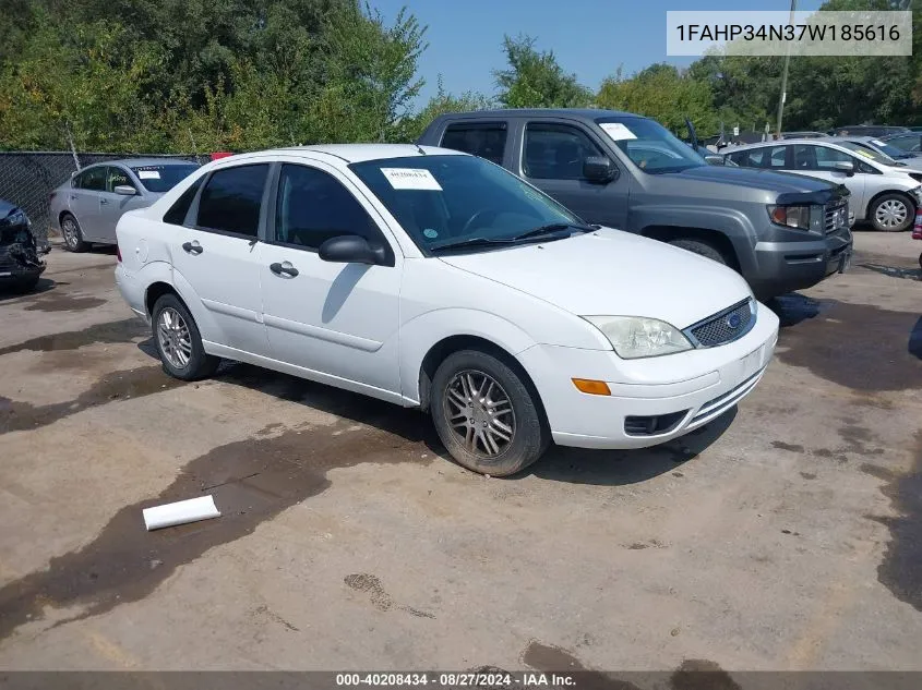 2007 Ford Focus S/Se/Ses VIN: 1FAHP34N37W185616 Lot: 40208434