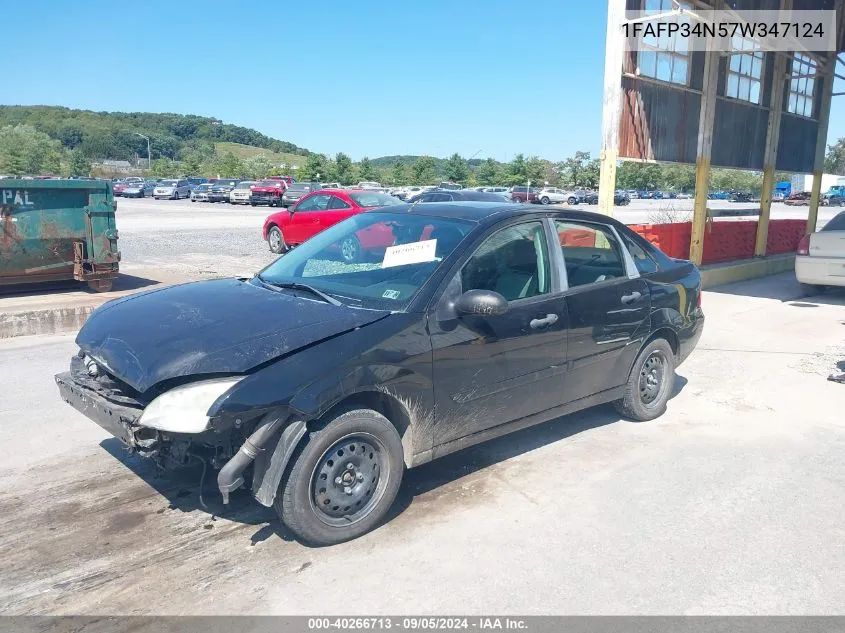 2007 Ford Focus S/Se/Ses VIN: 1FAFP34N57W347124 Lot: 40266713