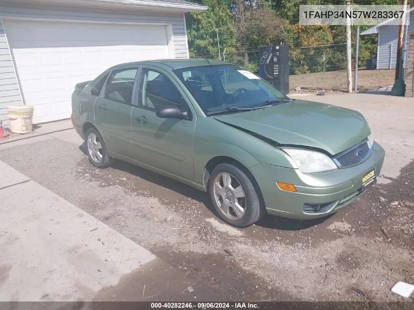 2007 Ford Focus S/Se/Ses VIN: 1FAHP34N57W283367 Lot: 40282246