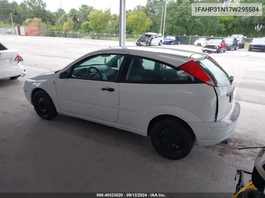 2007 Ford Focus S/Se/Ses VIN: 1FAHP31N17W295584 Lot: 40323020