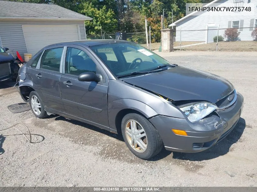 2007 Ford Focus S/Se/Ses VIN: 1FAHP34NX7W275748 Lot: 40324158