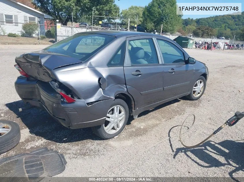 2007 Ford Focus S/Se/Ses VIN: 1FAHP34NX7W275748 Lot: 40324158