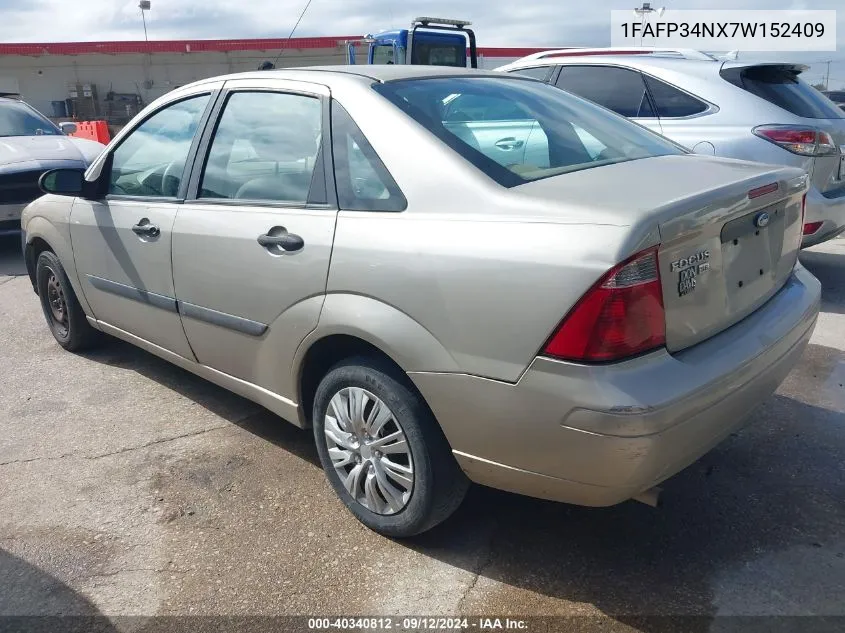 2007 Ford Focus S/Se/Ses VIN: 1FAFP34NX7W152409 Lot: 40340812