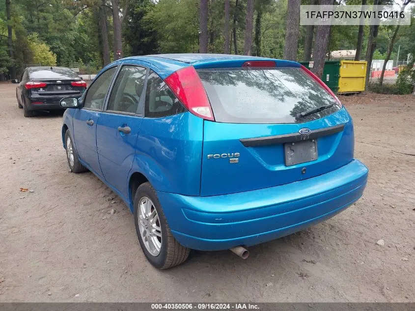 1FAFP37N37W150416 2007 Ford Focus S/Se/Ses