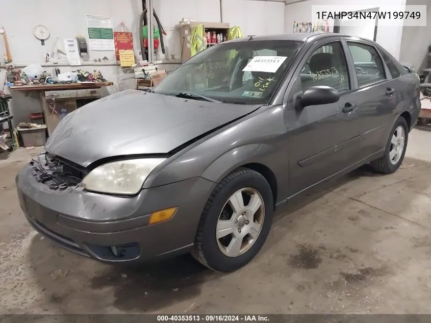 2007 Ford Focus S/Se/Ses VIN: 1FAHP34N47W199749 Lot: 40353513