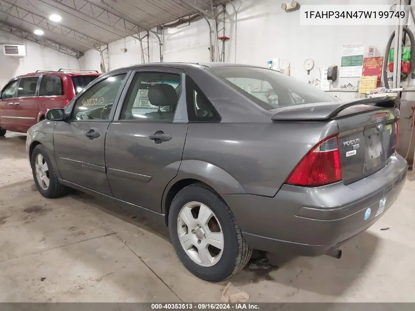 2007 Ford Focus S/Se/Ses VIN: 1FAHP34N47W199749 Lot: 40353513