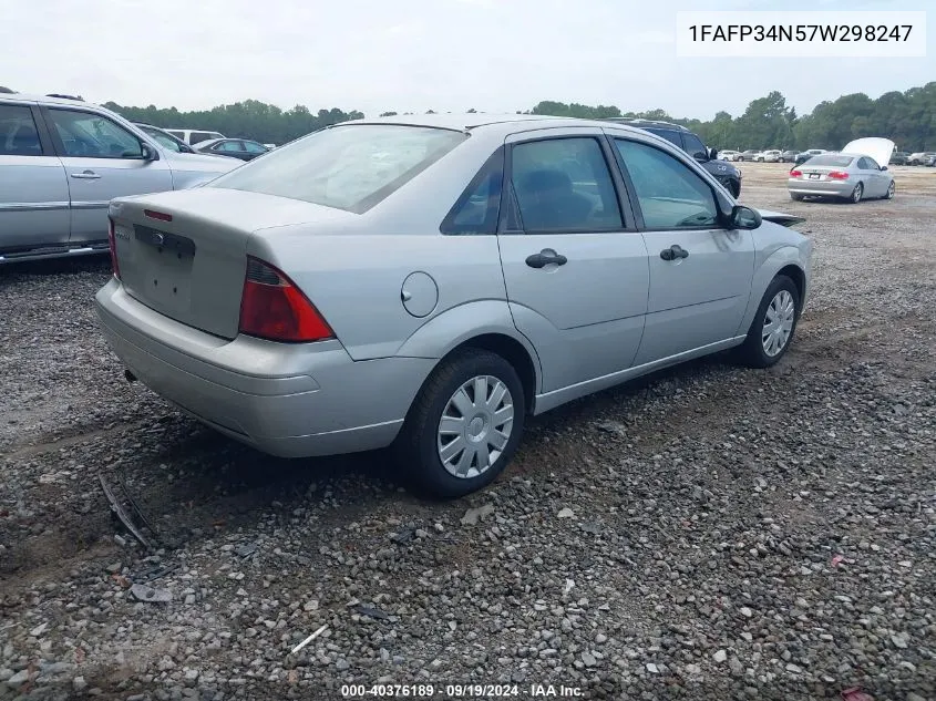 1FAFP34N57W298247 2007 Ford Focus S/Se/Ses