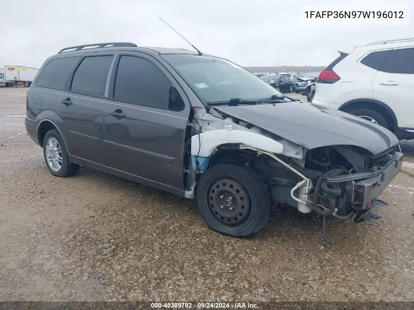 2007 Ford Focus Se/Ses VIN: 1FAFP36N97W196012 Lot: 40389782