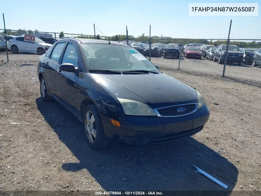 2007 Ford Focus Zx4/S/Se/Ses VIN: 1FAHP34N87W265087 Lot: 40579904