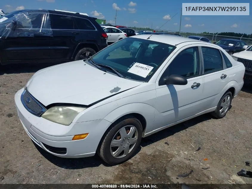 2007 Ford Focus S/Se/Ses VIN: 1FAFP34NX7W299135 Lot: 40748628