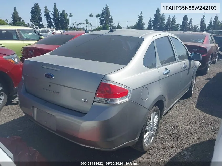 1FAHP35N88W242103 2008 Ford Focus Se/Ses