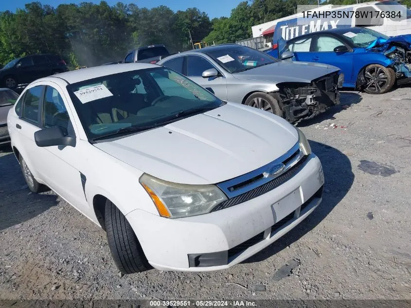 2008 Ford Focus Se/Ses VIN: 1FAHP35N78W176384 Lot: 39529551