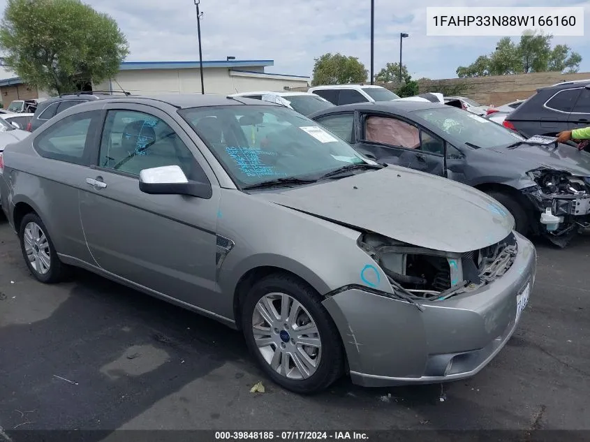 2008 Ford Focus Se/Ses VIN: 1FAHP33N88W166160 Lot: 39848185