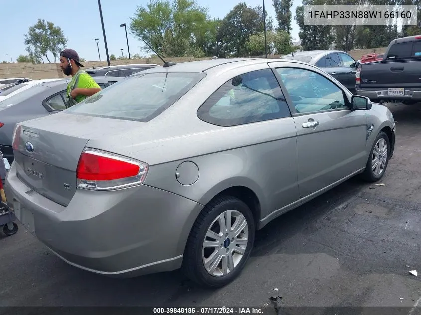 2008 Ford Focus Se/Ses VIN: 1FAHP33N88W166160 Lot: 39848185