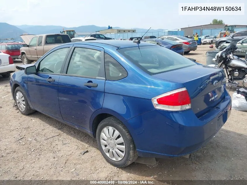 1FAHP34N48W150634 2008 Ford Focus S