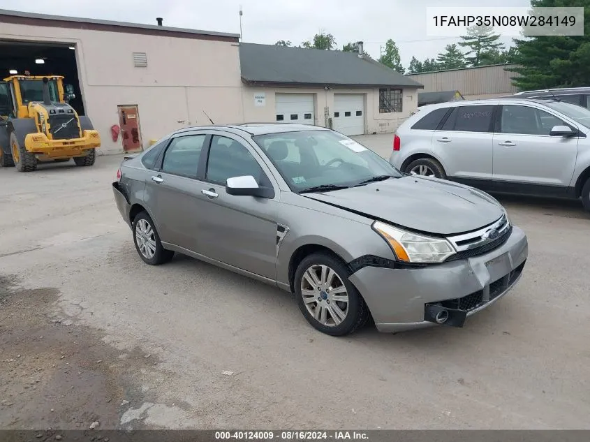 2008 Ford Focus Se/Ses VIN: 1FAHP35N08W284149 Lot: 40124009