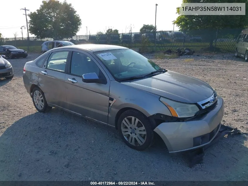 1FAHP35N58W114031 2008 Ford Focus Se