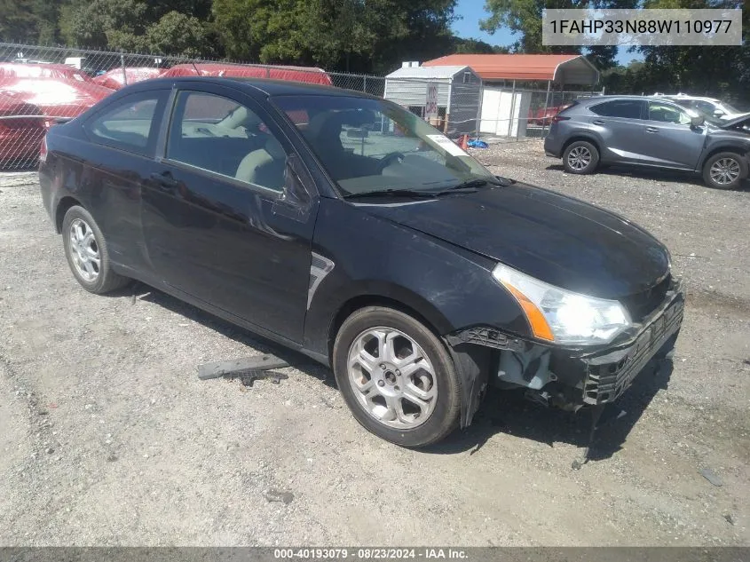 2008 Ford Focus Se/Ses VIN: 1FAHP33N88W110977 Lot: 40193079