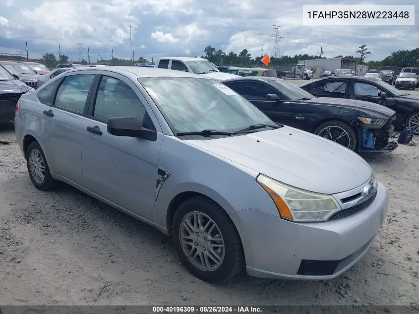 2008 Ford Focus Se/Ses VIN: 1FAHP35N28W223448 Lot: 40196309