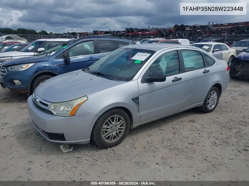 2008 Ford Focus Se/Ses VIN: 1FAHP35N28W223448 Lot: 40196309