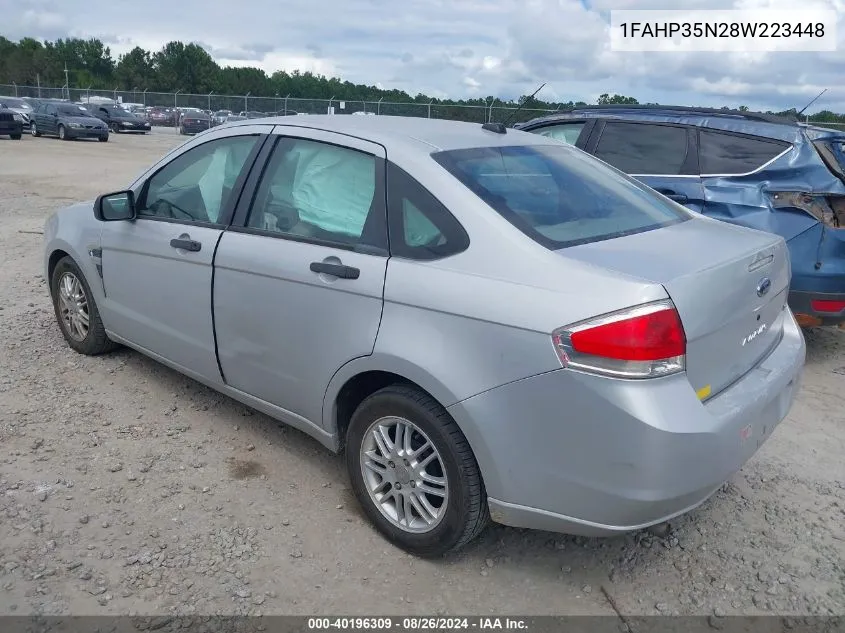 2008 Ford Focus Se/Ses VIN: 1FAHP35N28W223448 Lot: 40196309