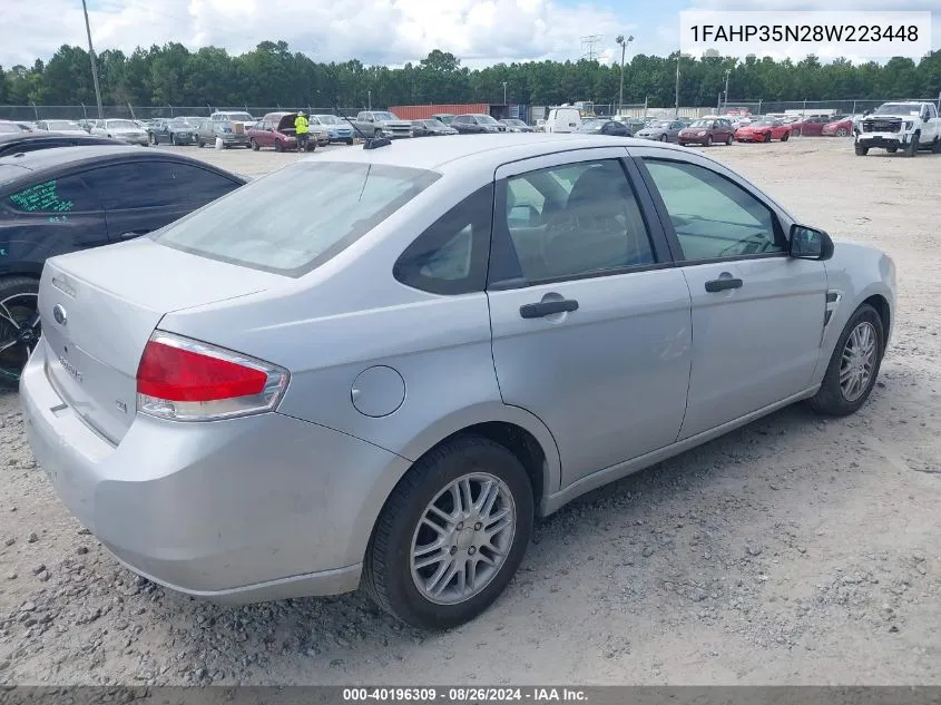 2008 Ford Focus Se/Ses VIN: 1FAHP35N28W223448 Lot: 40196309