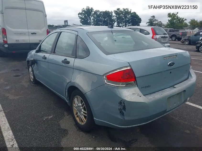 1FAHP35NX8W223150 2008 Ford Focus Se/Ses