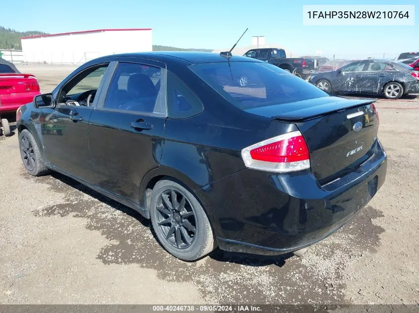 1FAHP35N28W210764 2008 Ford Focus Se/Sel/Ses