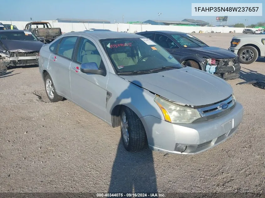 2008 Ford Focus Se/Sel/Ses VIN: 1FAHP35N48W237657 Lot: 40344075