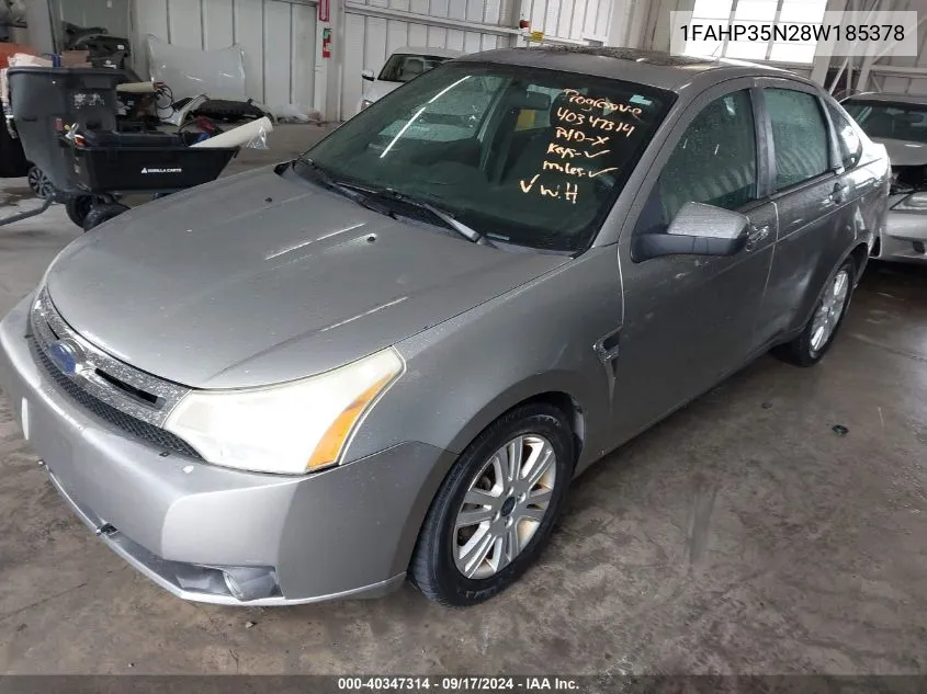 2008 Ford Focus Se/Ses VIN: 1FAHP35N28W185378 Lot: 40347314