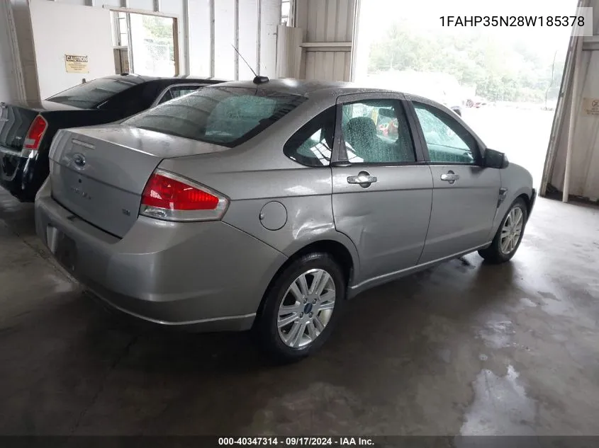 2008 Ford Focus Se/Ses VIN: 1FAHP35N28W185378 Lot: 40347314