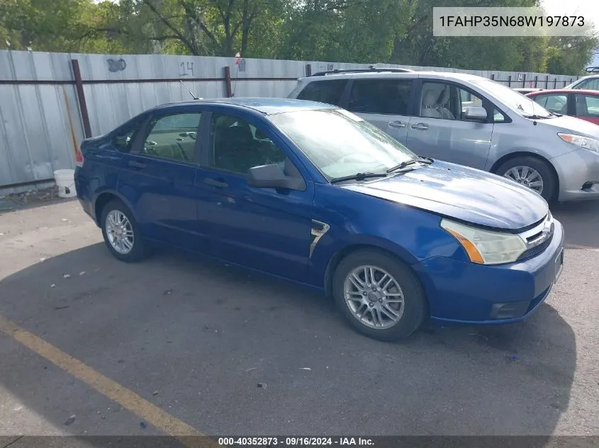 2008 Ford Focus Se/Ses VIN: 1FAHP35N68W197873 Lot: 40352873