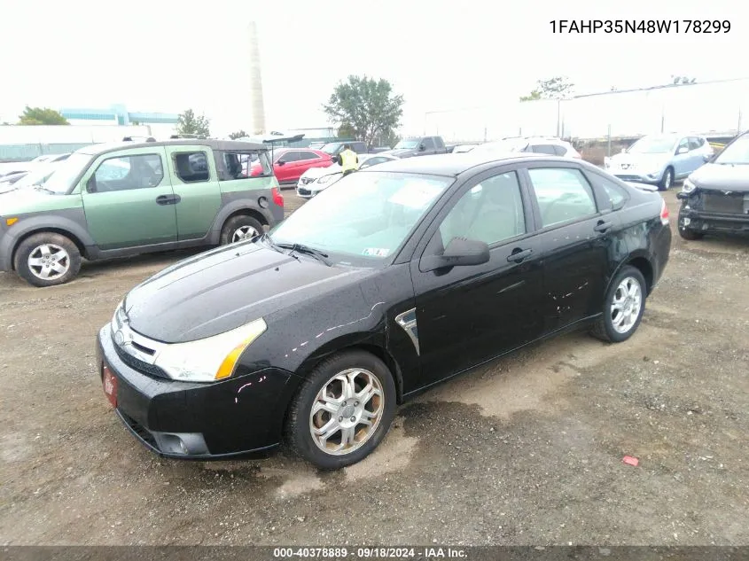 1FAHP35N48W178299 2008 Ford Focus Se/Sel/Ses