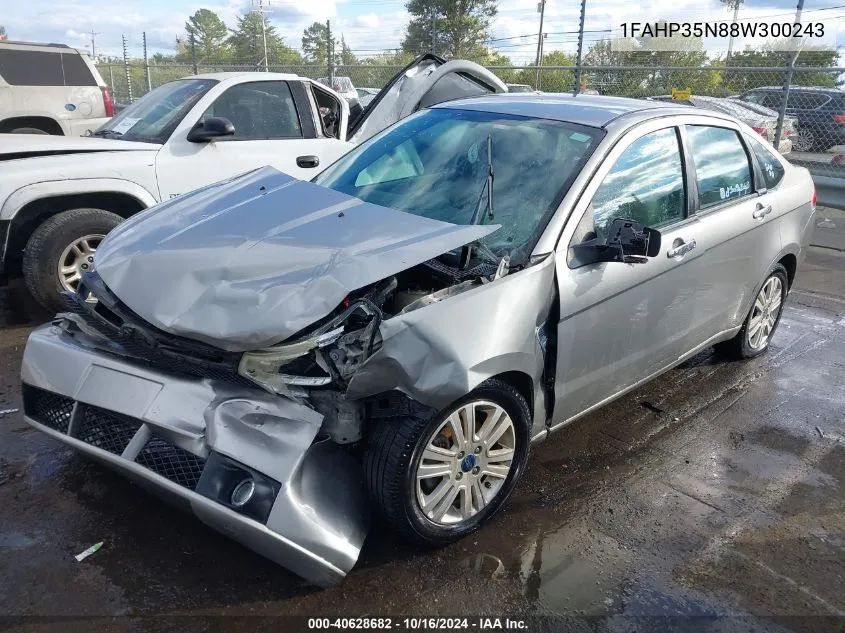 2008 Ford Focus Se/Ses VIN: 1FAHP35N88W300243 Lot: 40628682