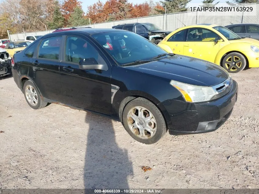 2008 Ford Focus Se/Ses VIN: 1FAHP35N28W163929 Lot: 40668339