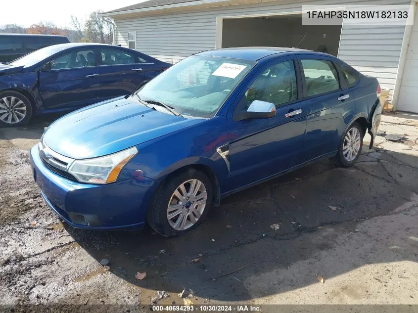 2008 Ford Focus Se/Ses VIN: 1FAHP35N18W182133 Lot: 40694293