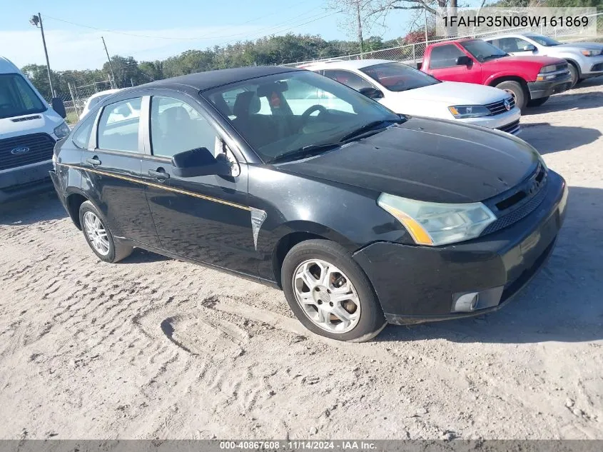 2008 Ford Focus Se/Ses VIN: 1FAHP35N08W161869 Lot: 40867608